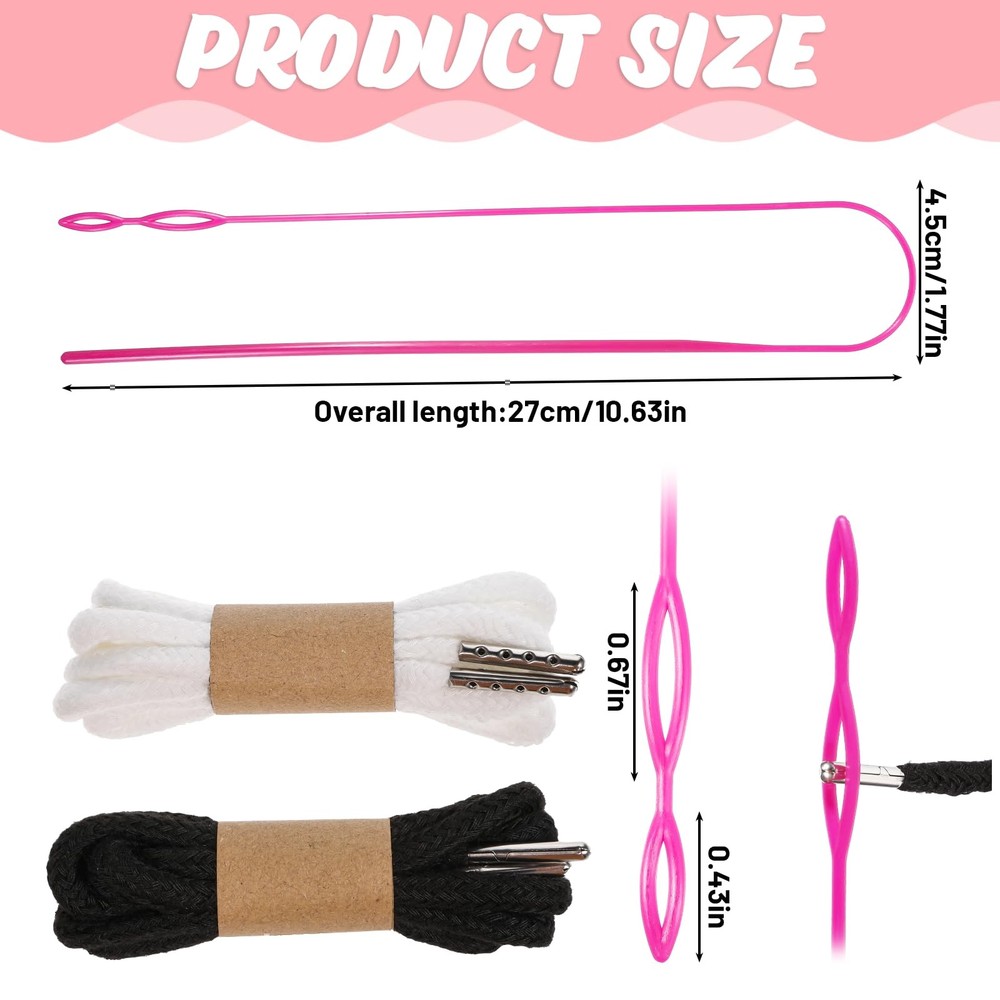 Molain 4PCS Drawstring Cord Replacement Drawstring with Easy Threader Sweatpants