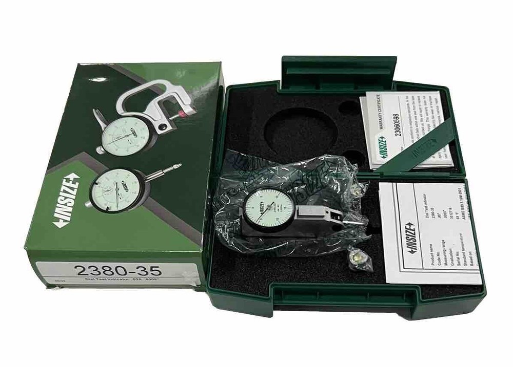 2380-35 Insize .0005” Graduation Dial Test Indicator .030” Measuring Range