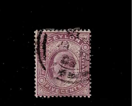Ceylon Scott #169, Single 1903 FVF Used