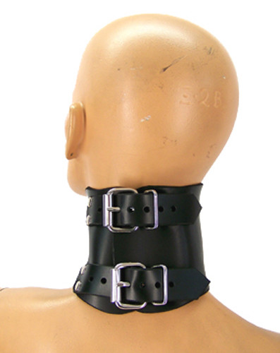 Leather Posture Bondage Collar by Axovus