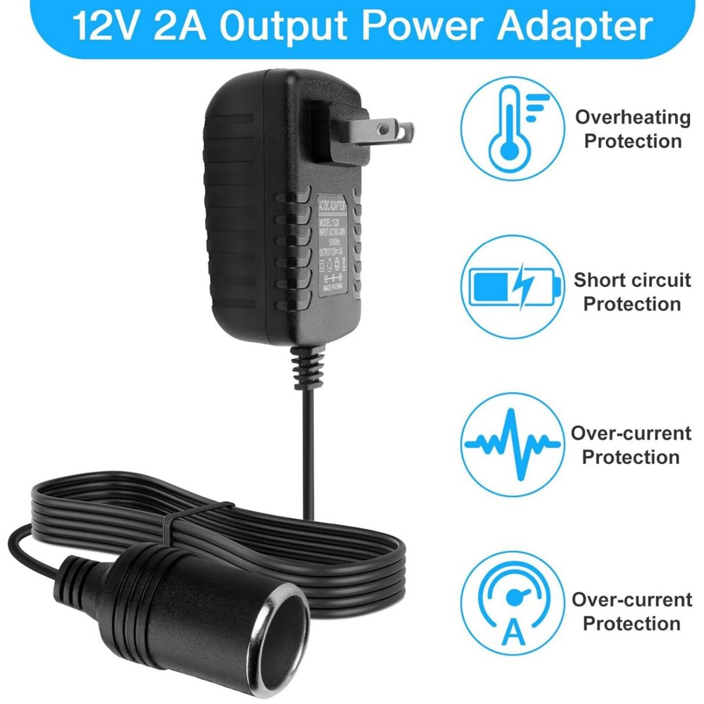 1PCS Car Cigarette Lighter Converter Equipped With LED Charging Indicator