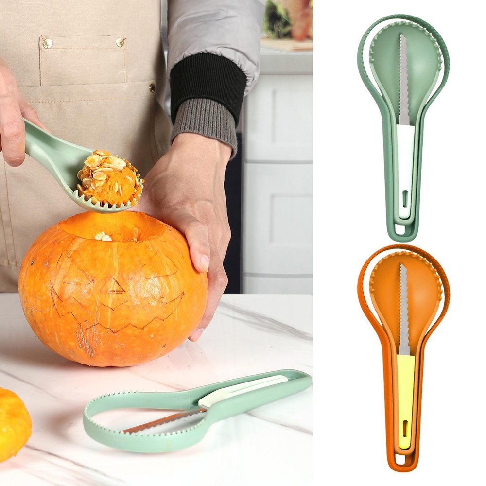 Halloween Pumpkin Carving Kit Fruit Whittling Tool Stacking Nesting Pumpkin