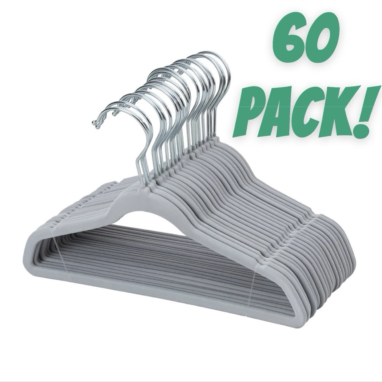 Heavy Duty Hanger Non Slip Flocked Velvet 360 Swivel Hook w/ Notches For Kids