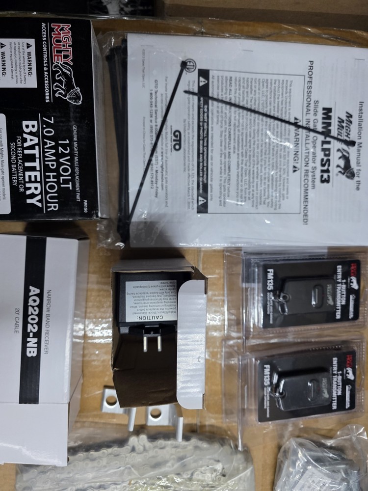 MIGHTY MULE MM-LPS13 SLIDE GATE OPERATOR SYSTEM KIT NEW R32