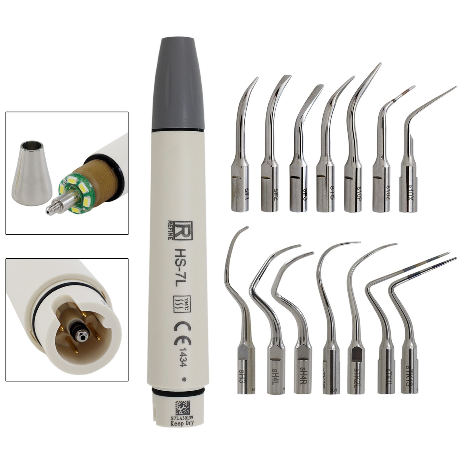 Satelec ACTEON P5 NEWTRON XS LED Handpiece Dental Ultrasonic Piezo Scaler Tips