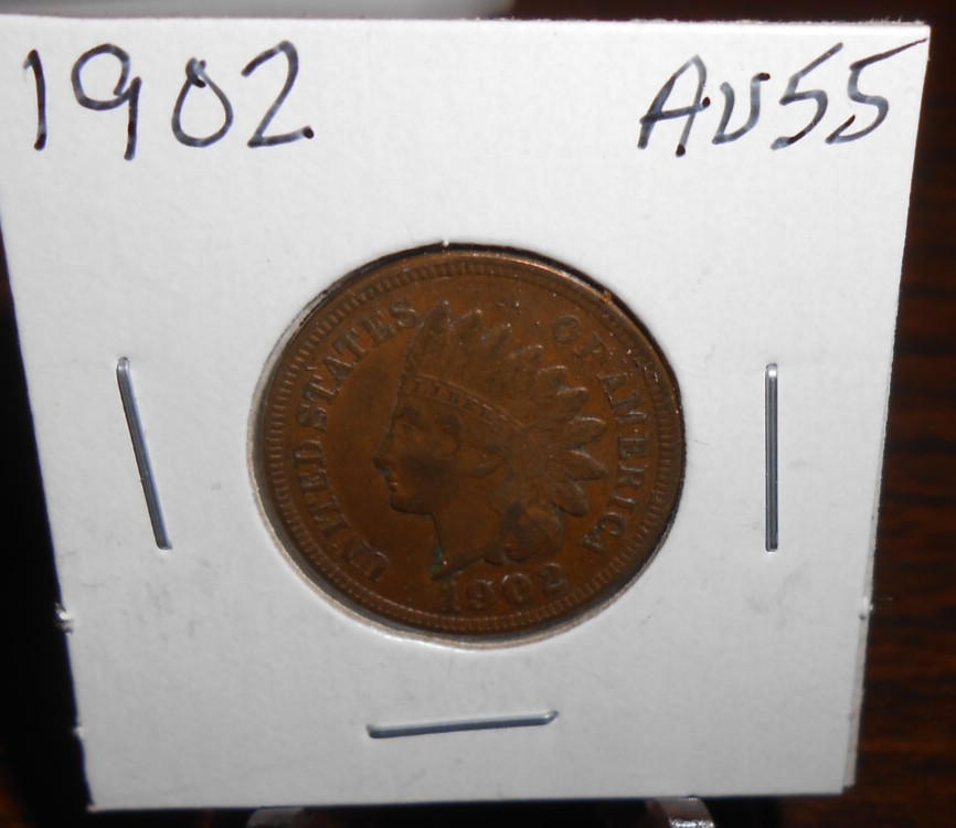 1902 INDIAN HEAD CENT - AU