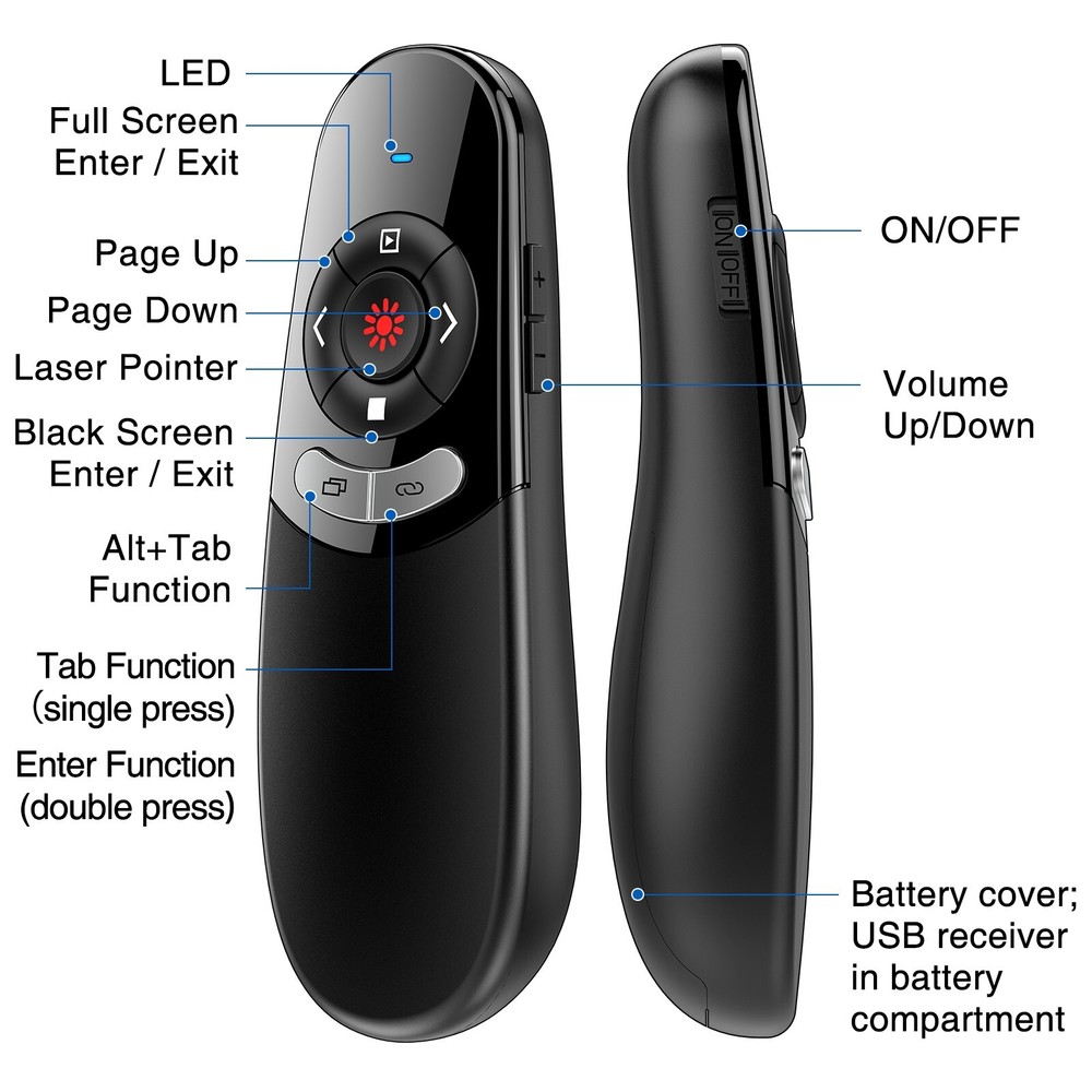 Pointer Presentation Clicker Powerpoint Presentations Presenter Remote For PC
