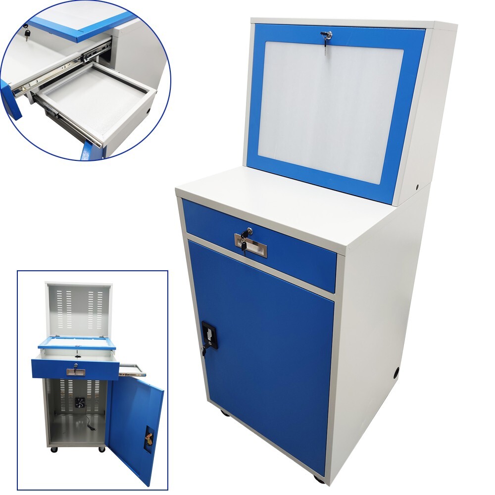 Industrial Computer Security Display Cabinet Storage Dustproof Stainless Steel