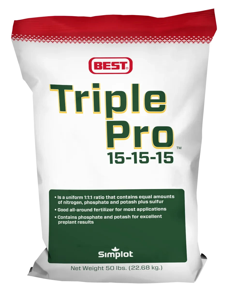 BEST 15-15-15 All purpose TRIPLE PRO lawn, garden, farm and food plot fertilizer