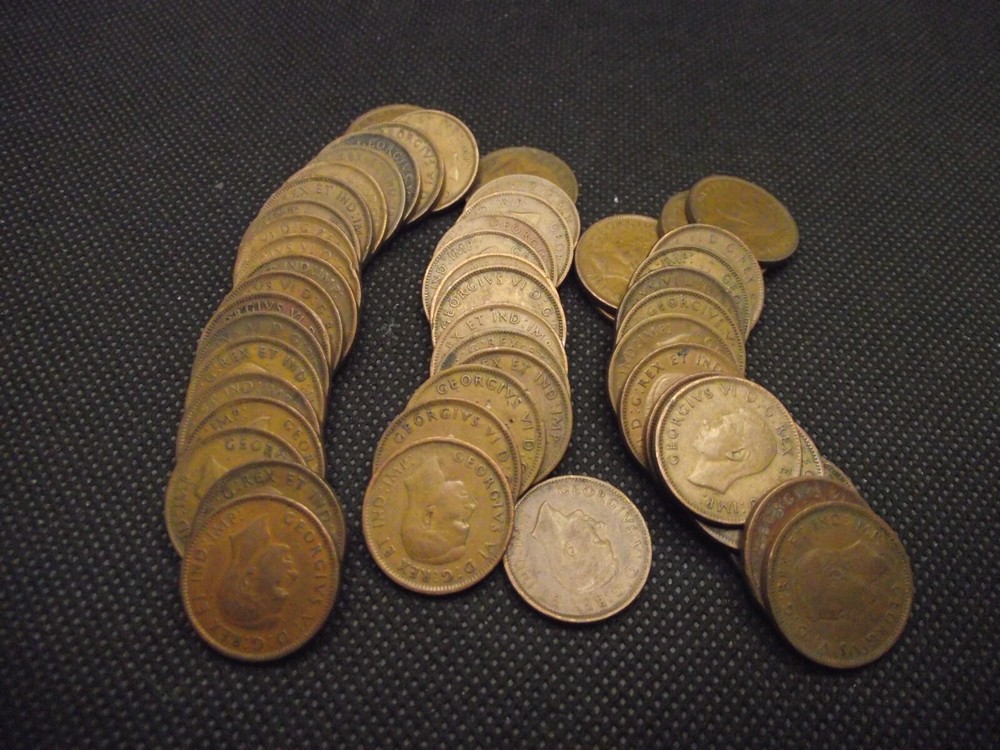 Canada 1942 Cent 50 Coin Roll