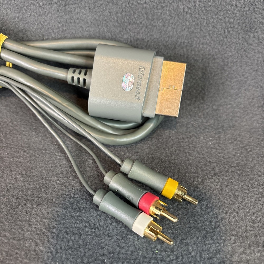 Xbox 360 - OEM Microsoft Composite AV Audio Video Cable - Loose - Tested
