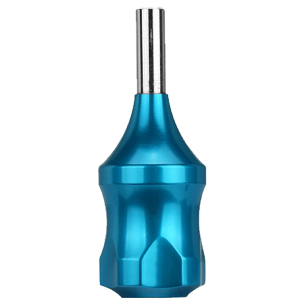 1X Light Blue 30mm Tattoo Zinc Alloy Cartridge Grip With 78mm Needle Plunger HOT
