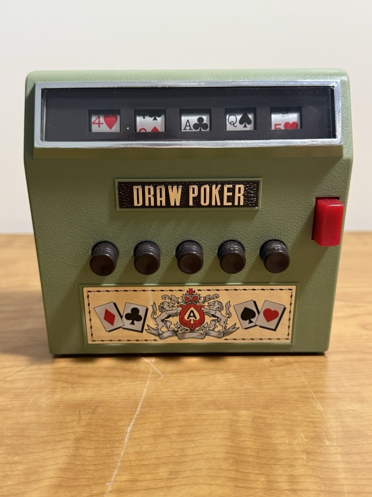 Vintage 1970s Draw Poker Machine