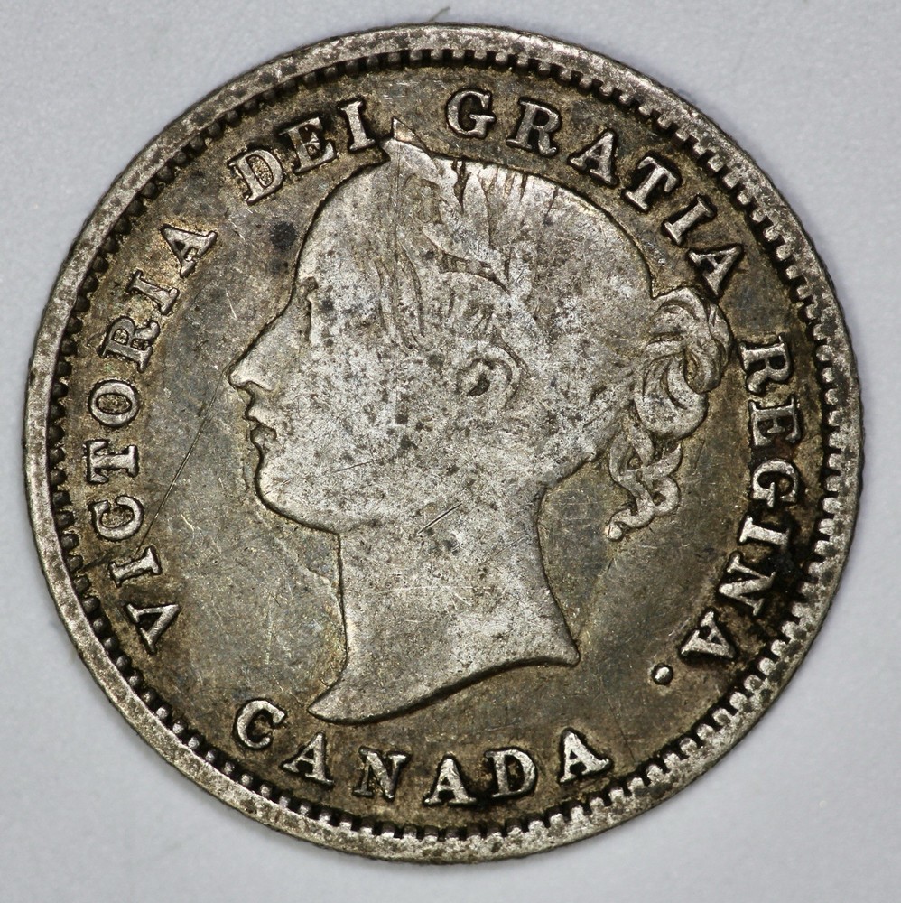 1870 Canada Silver 10 Cents