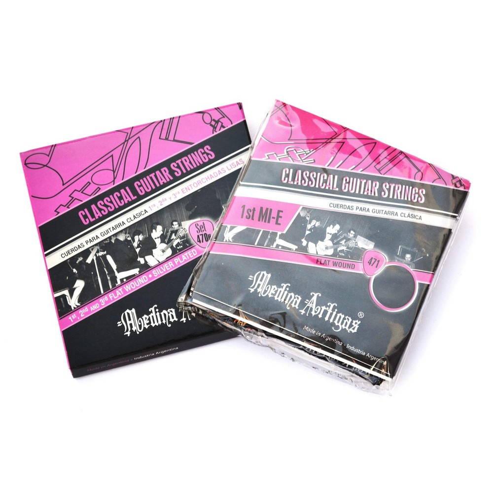 Medina Artigas Classical Guitar Strings Medium Special Polyamide Flat Wound