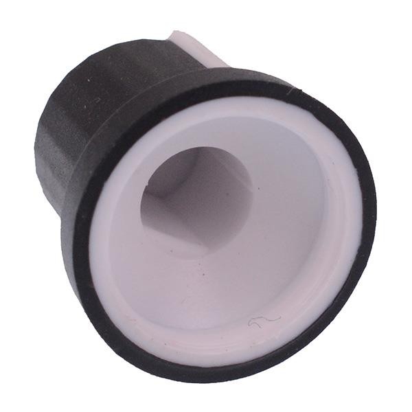 White Soft Touch 6mm D Knob K87MBR