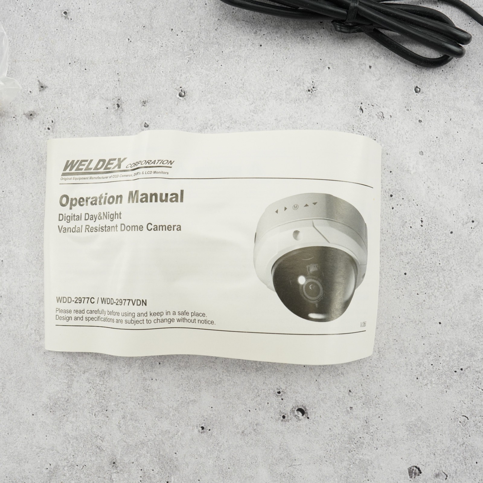 NEW Weldex WDD-2977VDN OSD D/N Vandal Resistant Dome Camera