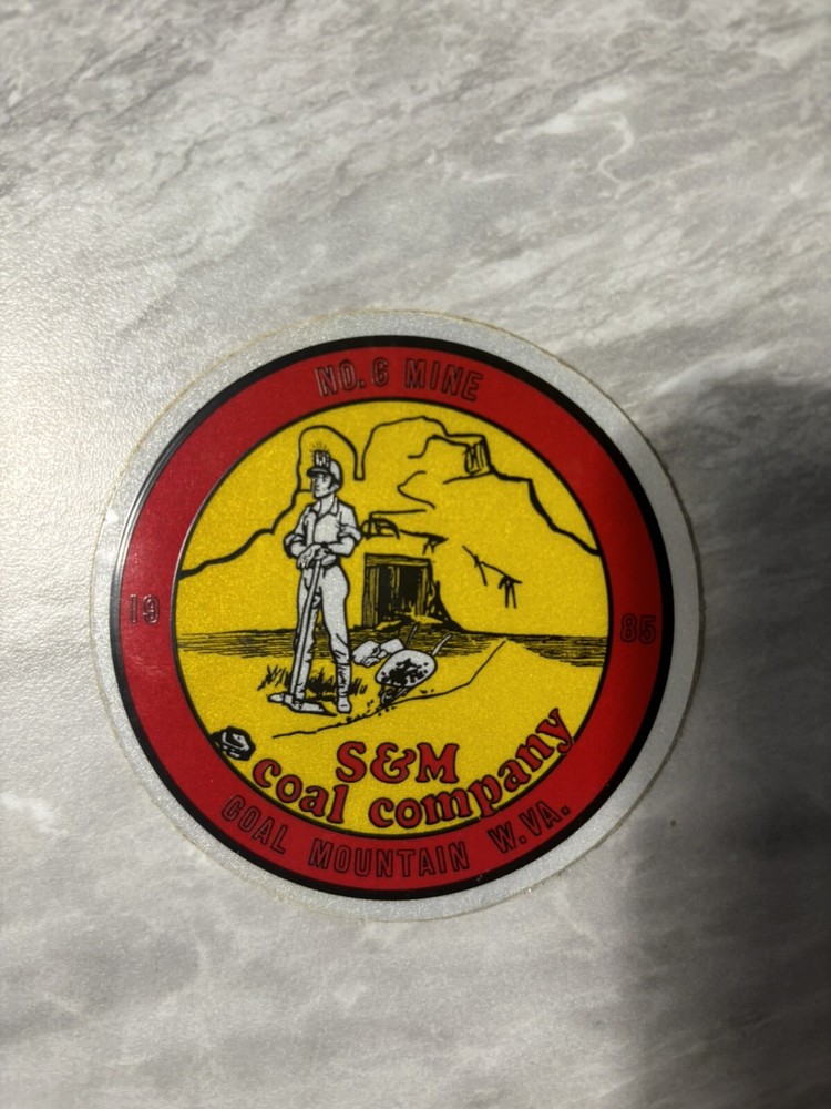 Coal Mining Sticker. Nice Older Coal Company
