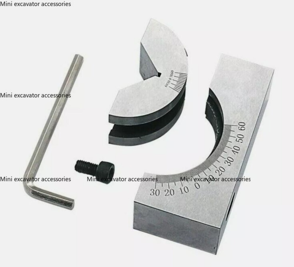 Precision 90° Adjustable Angle V Block 0-60° Vice Grip Clamp CNC Milling Machine