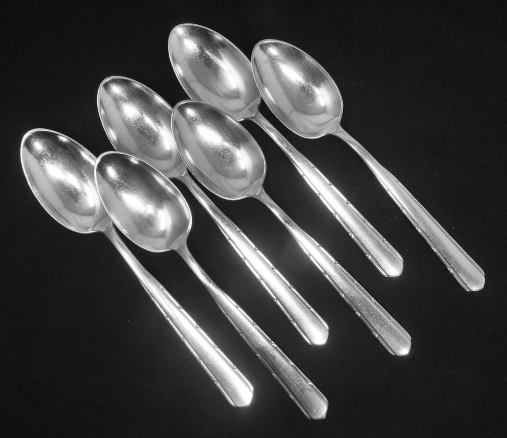 Gorham Remembrance Silverplated Teaspoon set of 6. 6 " Long