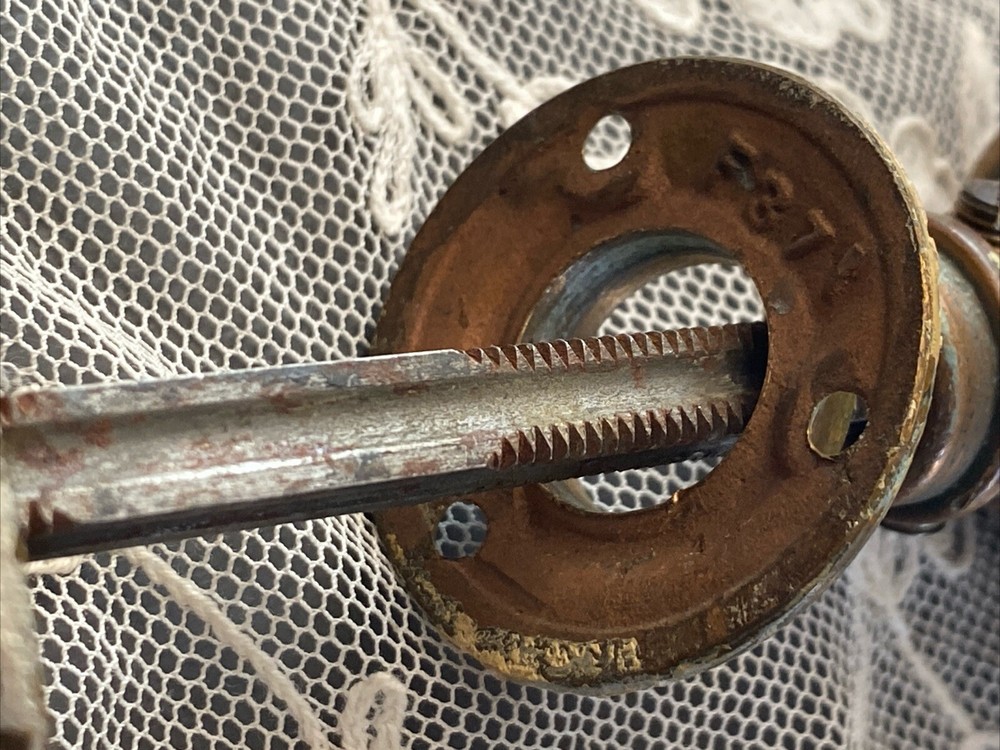 Antique Vintage Brass Door Handle/Knobs AS IS