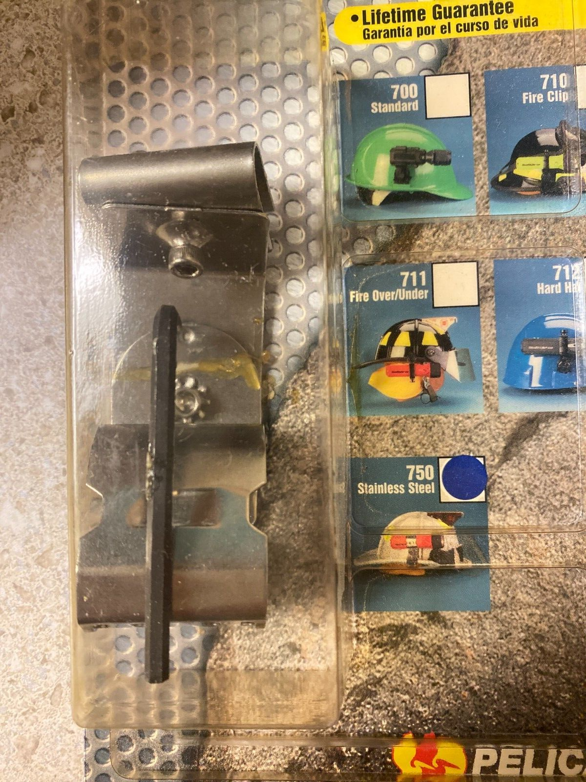 Set of 2, Pelican 750 Helmet Lite Holders for Fire Helmets or Hard Hats