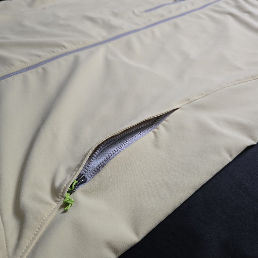 Peter Millar Jacket E4 Performance Windbreaker Full Zip Golf Light Yellow Men L