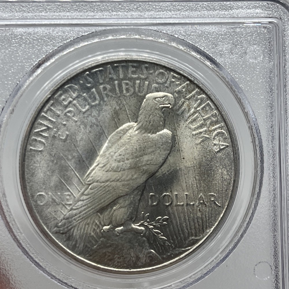 1934 PEACE SILVER DOLLAR $1 PCGS MS63