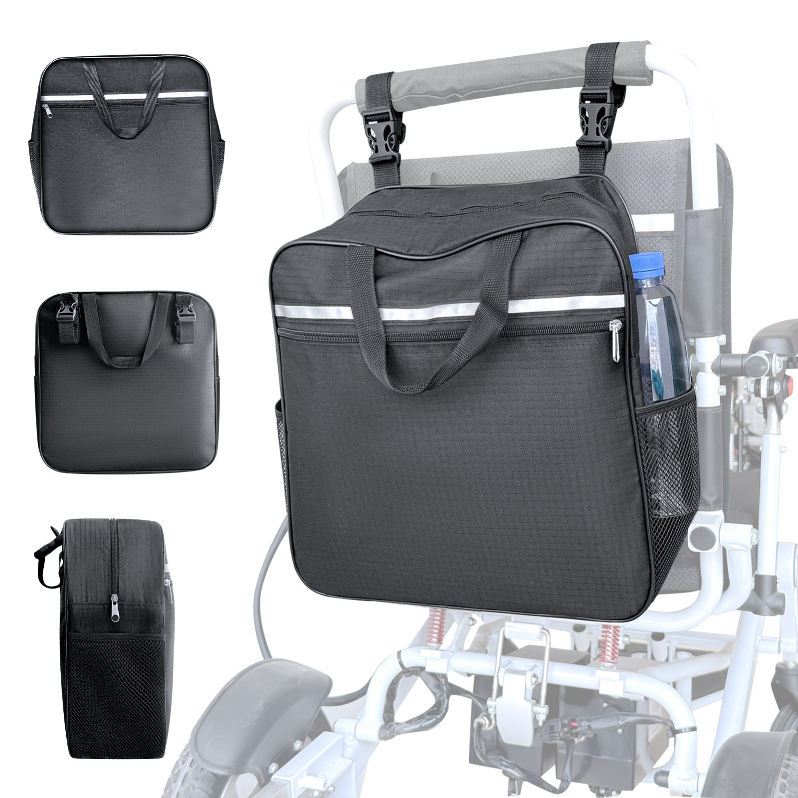 Large Capacity Backpack for Wheelchair/Mobility Scooter, Multifunctional Handbag