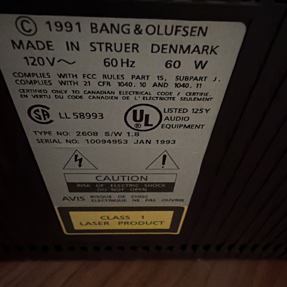 Bang & Olufsen Beosystem 2500