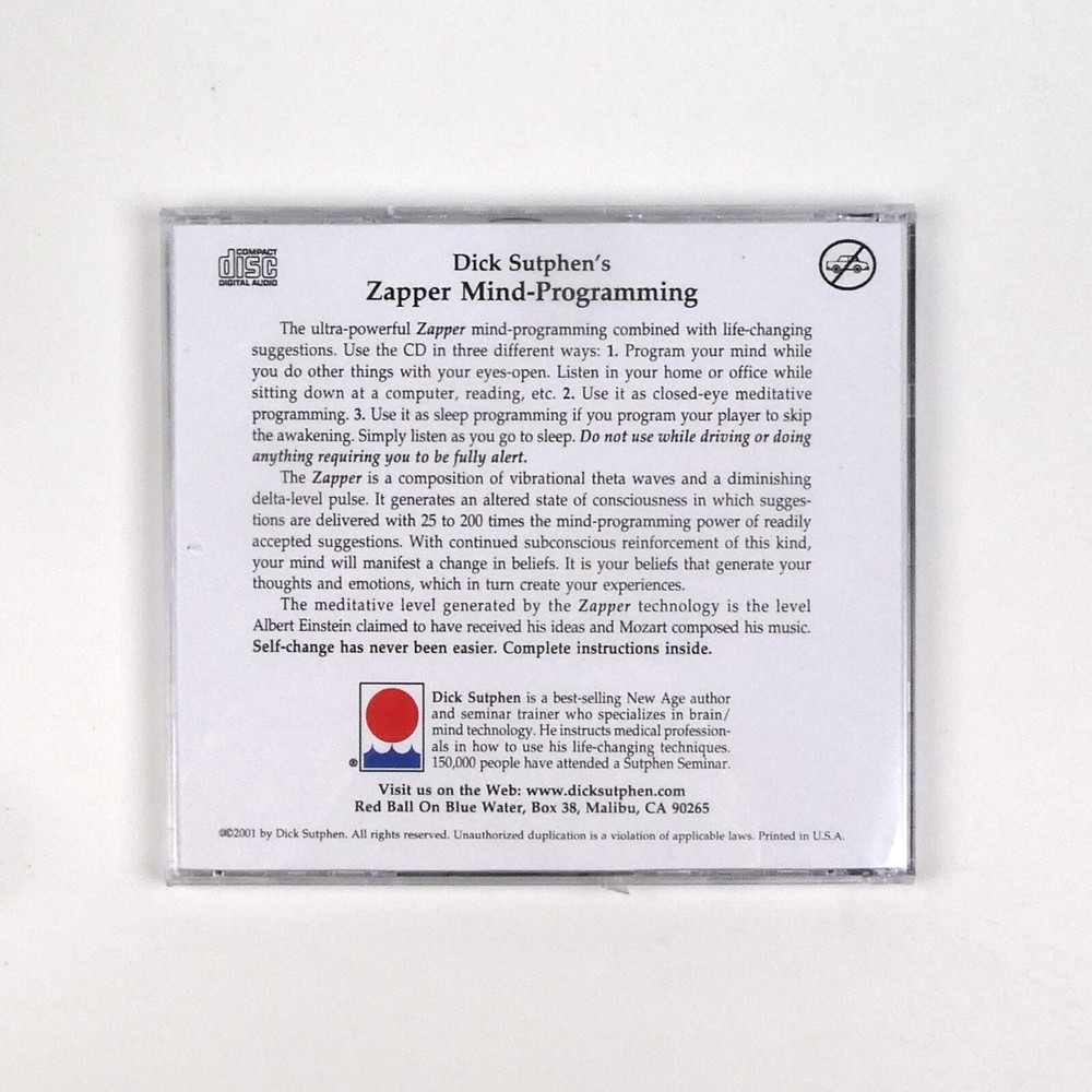 EXERCISE REGULARLY Self Hypnosis CD Dick Sutphen ENJOY EXERCISING Lose Weight