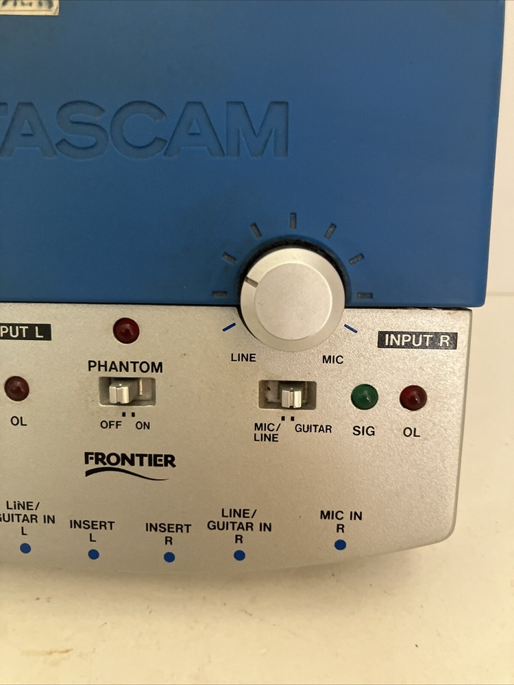 USED Tascam Frontier US-122 2-channel USB Audio MIDI Interface UNTESTED READ
