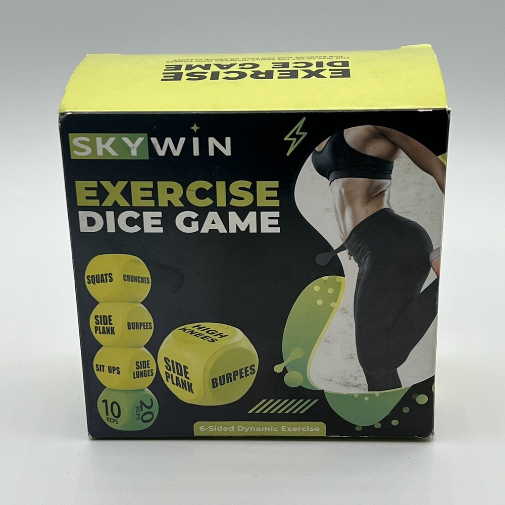 Skywin Workout Dice - Fun Exercise for Solo or Group Classes - 6 Sided