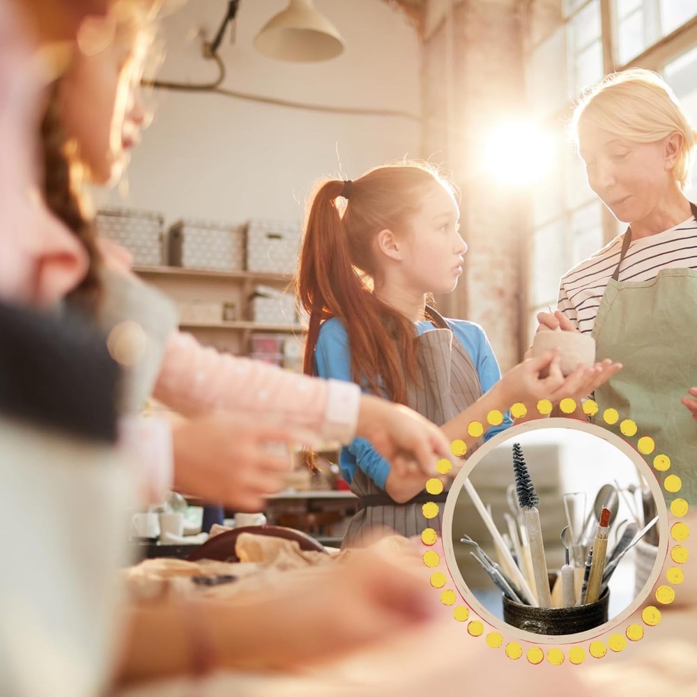 44-Piece Pottery Tools Set with Carrying Case