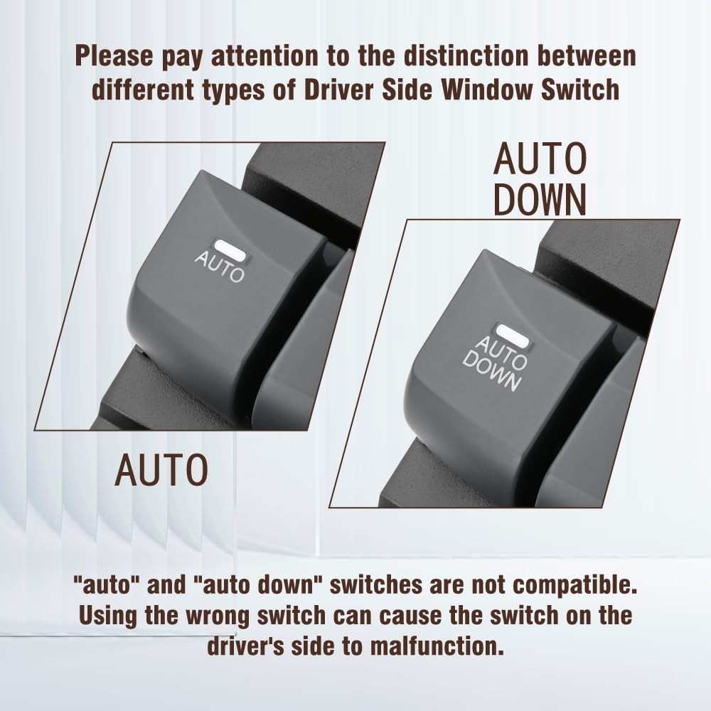 93570-3X000RAS Gray Master Power Window Switch Compatible with Elantra 2011 2012