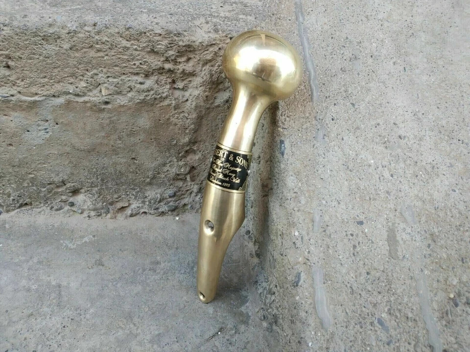 Handmade Solid Brass Head Handle for Wooden Walking Cane