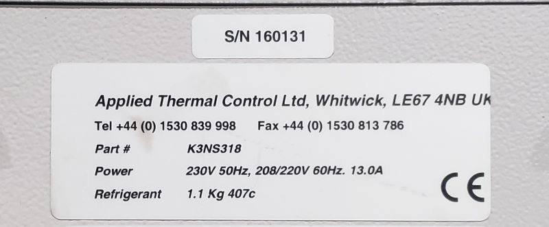 Applied Thermal Control K3NS318 Recirculating Chiller