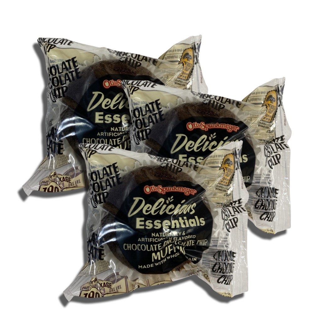Delicious Essentials Individually Chocolate Chocolate Chip Wrapped Muffins | Bak