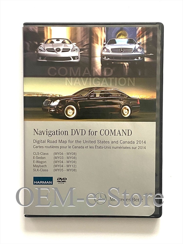 2004-2008 Mercedes E320 E350 E500 E550 E55 Navigation DVD US CAN Map 2014 Update