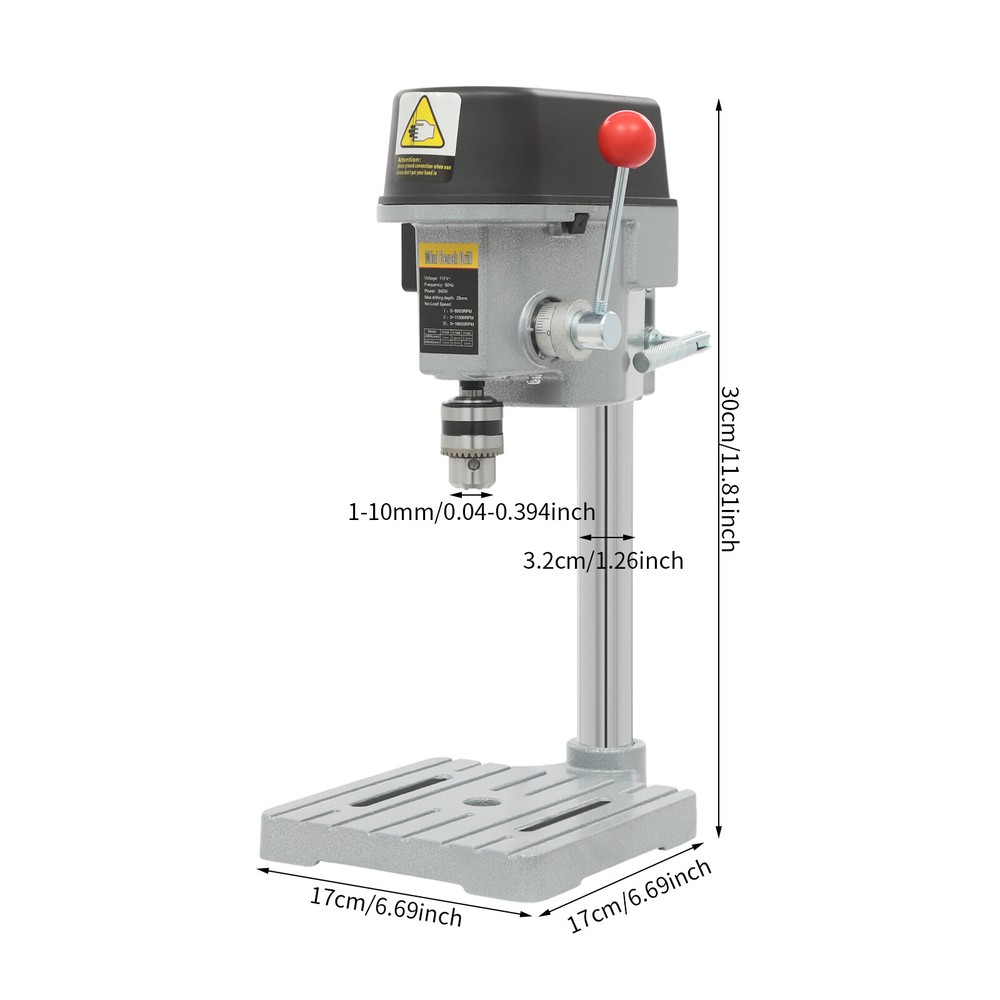 Portable Mini Bench Drill Press Bench Compact Small Electric Drilling Machine