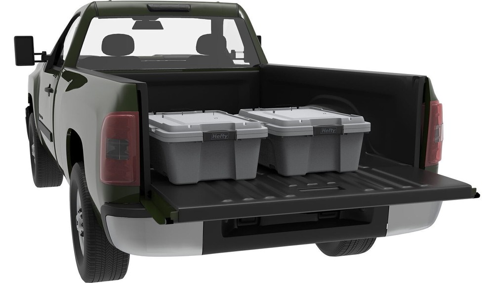 12 Gal Plastic Stackable Container Bin Garage Utility Storage Box Tote 6 Pack US
