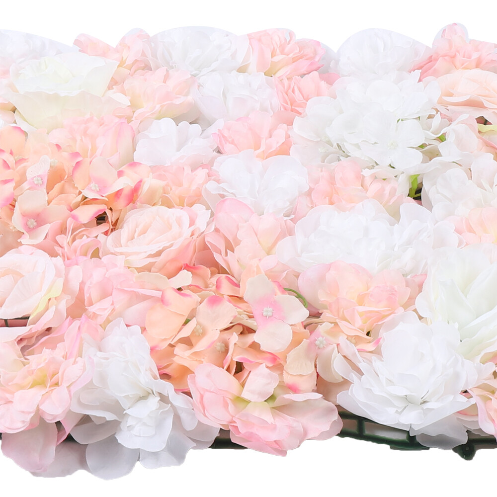 6pcs Artificial Flower Wall Panel Wedding Party Stage Backdrop Decor 24'x16'' US