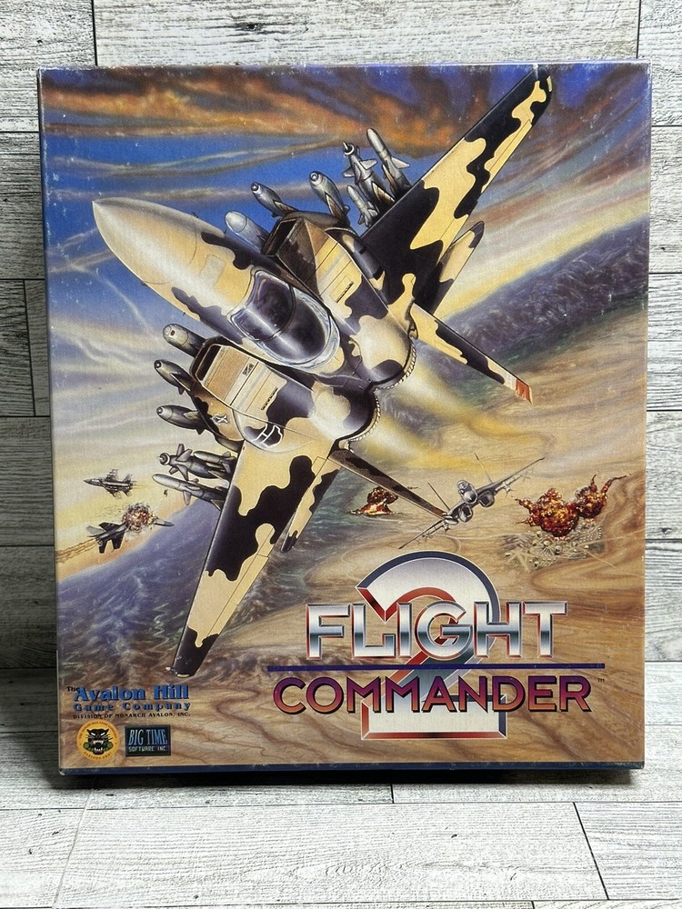 Flight Commander 2 PC Software Game Windows 10 8 7 Vista XP Install, 4 disks