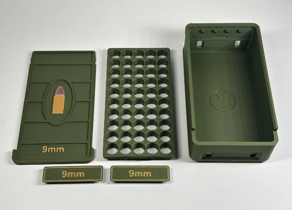 Ammo Storage Box 9mm 50 Rounds
