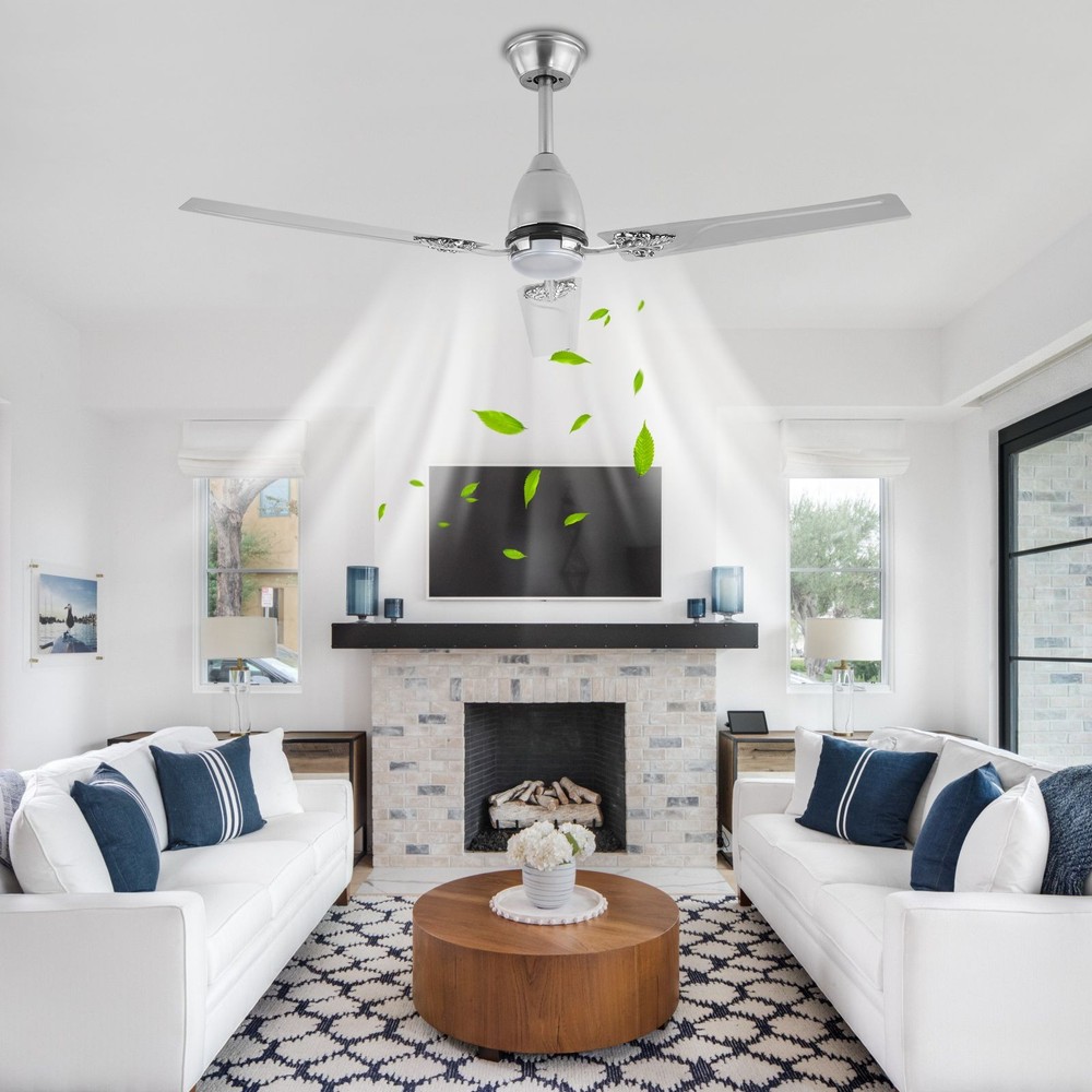 Dimmable LED Ceiling Fan with Remote Control - Energy-Efficient Lighting