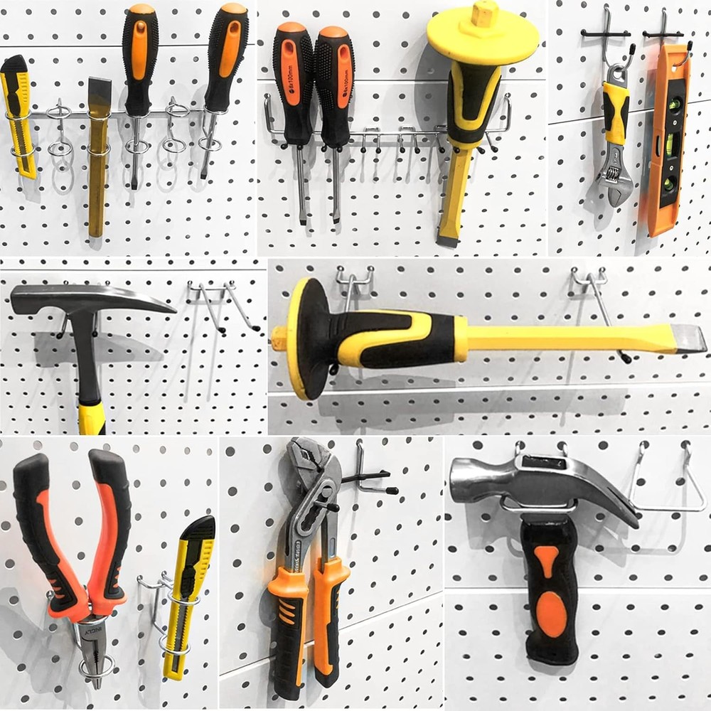 Complete 278PCS Pegboard Accessories for Efficient Tool Organization & Safety