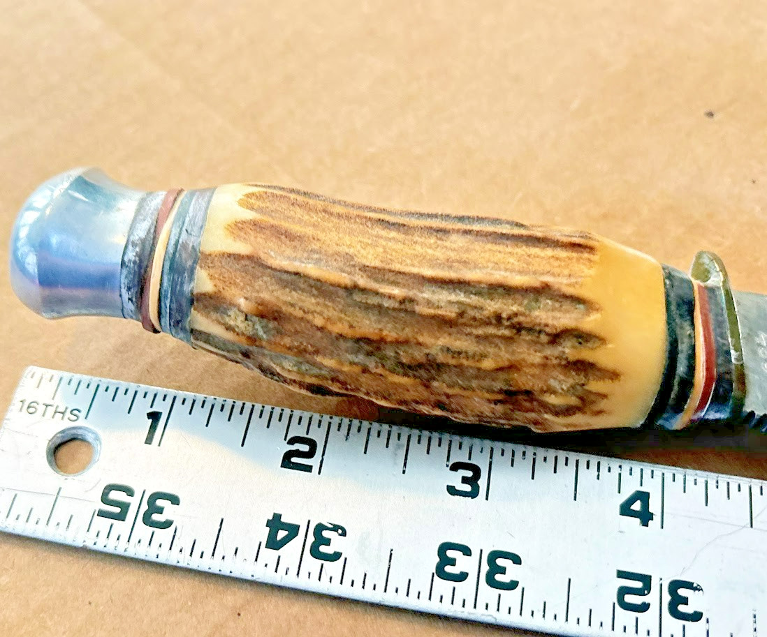 Vintage GERMAN BOWIE KNIFE EDGE BRAND #496 Solingen Germany Antique RARE KNIVES