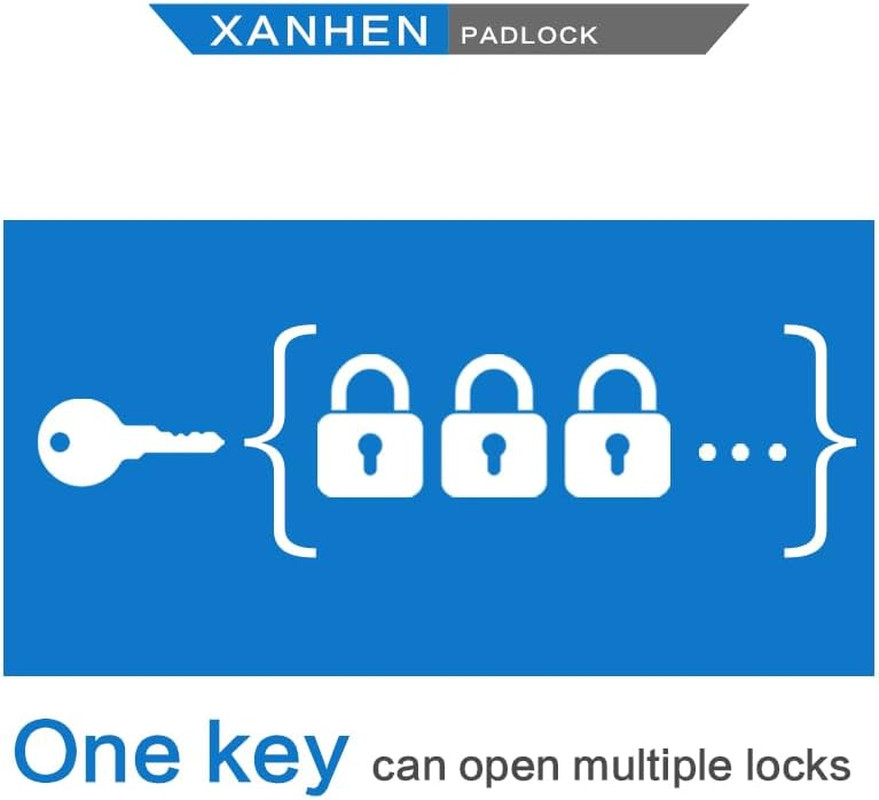 Lock Outdoor Padlocks, Key Lock, Padlocks with Same Key - Laminated Steel Keyed
