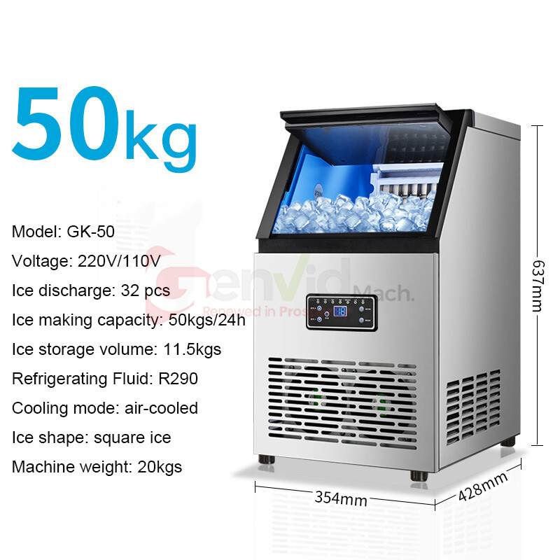 110V/220V Commercial Ice Cube Making Machine Automatic Block Ice Maker