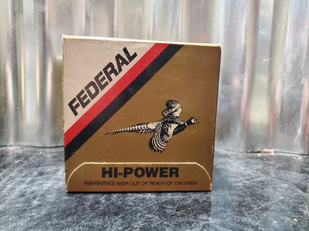 Federal Hi-Power 16 GA Shotgun Shells Empty Box Quail Rabbit